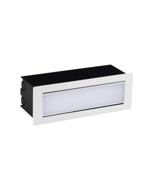 Nova Luce Echo - inbouw wandverlichting - 17,6 x 6,25 x 6,3 cm - 6W LED incl. - IP54 - zandwit