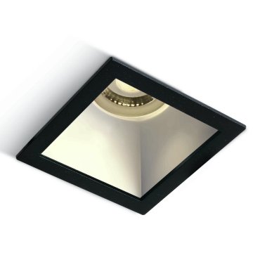 ONE Light Chill Out - inbouwspot - 84 x 84 mm, 76 x 76 mm inbouwmaat - zwart en wit
