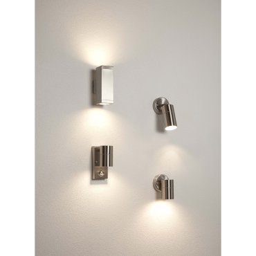 Searchlight Chard - buiten wandverlichting - 6 x 11,6 cm - IP44 - roestvrij staal