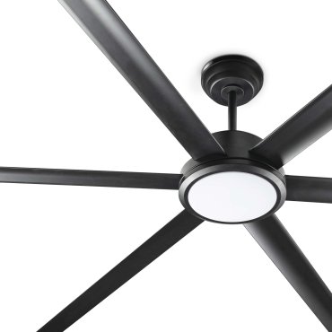 Faro Rotterdam 25 XXL - plafondventilator met licht en afstandsbediening - Ø 250 cm - 32W LED incl. - mat zwart