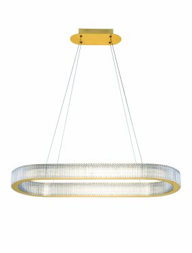 Nova Luce Kinara - hanglamp -  90 x 130 x 37 cm - 70W dimbare LED incl. - goud