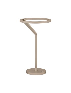Nova Luce Tilia - tafellamp - Ø 22 x 38 cm - 16W dimbare LED incl. - mokkakoffie
