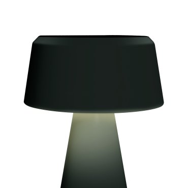 ONE Light Portable Trendy Light - oplaadbare tafellamp - Ø 15 x 22 cm - 3W dimbare LED incl. - IP65 - zwart