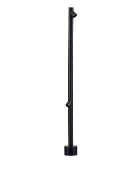 Nova Luce Lord - tuinpaal - Ø 8 x 90 cm - 8W LED incl. - IP65 - zandzwart