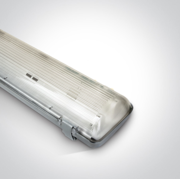 ONE Light Range For T8 LED Tubes - 126,5 x 8 x 11cm - IP65 - grijs