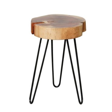 Vico Boom -bijzettafel - Ø 32 x 45 cm - acaciahout