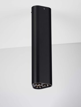 Nova Luce Etho - plafondlamp - 5 x 20 x 5 cm - 6W LED incl. - zandzwart