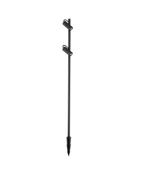 Nova Luce Darma - tuinpaal - Ø 10,5 x 122 cm - 13W LED incl. - IP65 - zandzwart