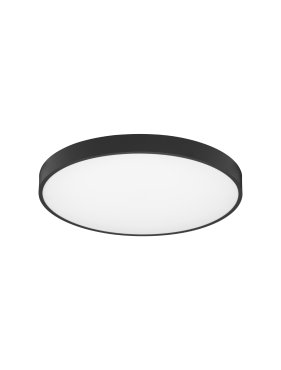 Nova Luce Perfect Profile - plafondlamp - Ø 60 x 10 cm - 40W dimbare LED incl. - zwart