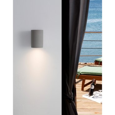 Nova Luce Lido - buiten wandverlichting - 8,6 x 10 x 12 cm - IP65 - grijs