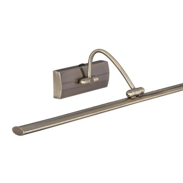 Searchlight LED Picture Lights - wandverlichting met schakelaar - 38 x 11 cm - 3W LED incl. - antiek messing