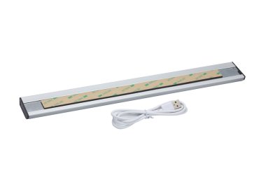 Integral LED - oplaadbare kastverlichting met handbewegingssensor - 1,4 x 4,5 x 35 cm - 1,7W dimbare LED incl. - aluminium