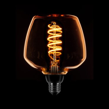 ETH LED Spiral Deco - E27 - dimtone - 8W - 2700K tot 2200K - goud