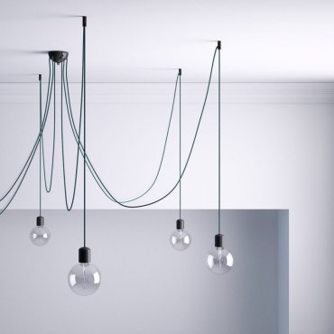 Creative Cables - decentralisatiepunt - Ø 2 x 4 cm - zwart