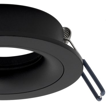 Nova Luce Enzo - inbouwspot - Ø 92 mm, Ø 78 mm inbouwmaat - zwart