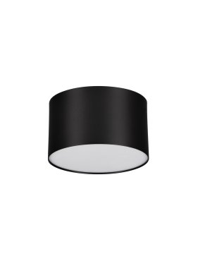 Nova Luce Marsa - plafondlamp - Ø 11 x 6,5 cm - 10W LED incl. - zandzwart