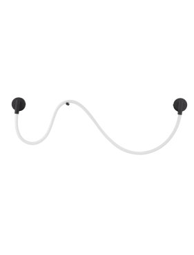 Nova Luce Ilane - wandlamp - 170 x 27 x 7,5 cm - 14W LED incl. - zandzwart en wit