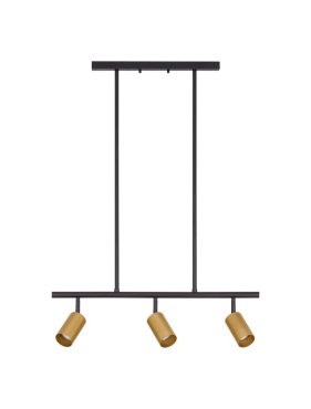 Nova Luce Pogno - hanglamp - 72 x 87,5 cm - zwart en goud