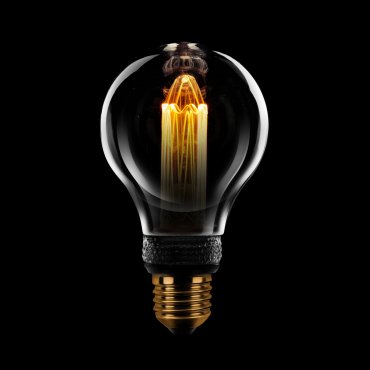 ETH Standard LED Filament - E27 - 3 stappen dimbaar - 5W - 1800K – gerookt en transparant