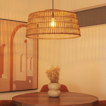 New Garden Amalfi 50 - hanglamp - Ø 49 x 28 cm - rotan