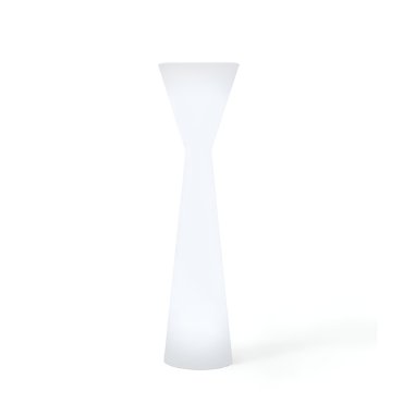 New Garden Konika - buiten vloerlamp - Ø 46 x 170 cm - 20W LED incl. - IP65 - wit - koel witte lichtkleur