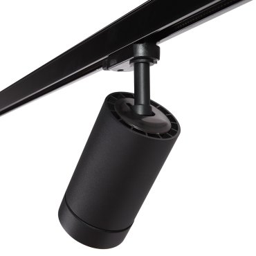 Dobac Juvenis AC 20W - 3-fase railsysteem - Ø 8 x 17 cm - 20W LED incl. - zwart - 40 graden lichtbundel
