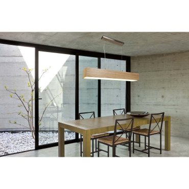 Searchlight Ash - hanglamp - 115 x 12 x 160 cm - 20W LED incl. - lichtbruin