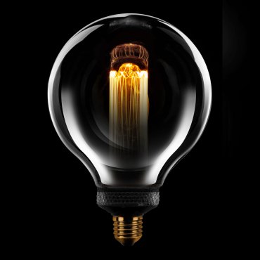 ETH Globe LED Filament - Ø 12,5 cm - E27 - 3 stappen dimbaar - 5W - 1800K – gerookt en transparant
