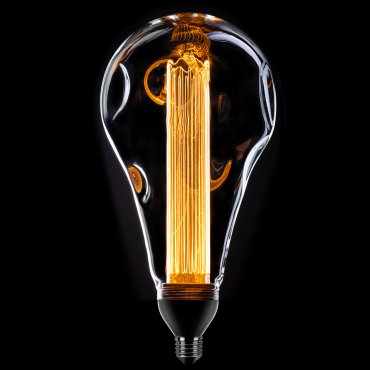 ETH LED - Ø 15,8 x 29 cm - E27 - 3 stappen dimbaar - 1W/3,2W/8W - 2000K - transparant