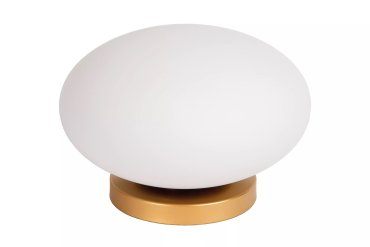 Lucide Elysee - tafellamp - Ø 30 x 21 cm - goud en opaal
