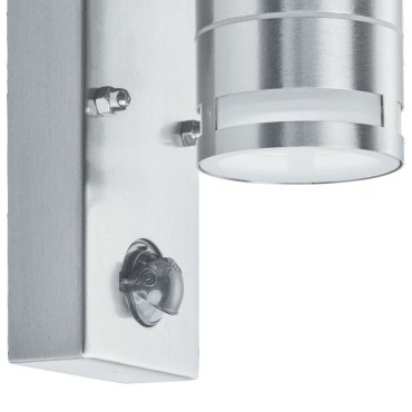 Searchlight Bodmin - buiten wandverlichting met bewegingsmelder - 7 x 15 cm - 3W LED incl. - IP44 - roestvrij staal
