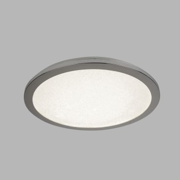 Searchlight Flush - plafondverlichting - Ø 30 x 2,5 cm - 18W LED incl. - IP44 - chroom