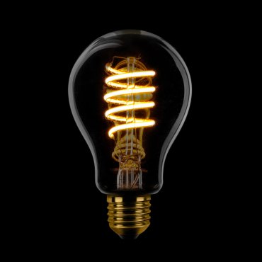ETH Standard Spiral LED Filament - E27 - 3 stappen dimbaar - 7W - 1800K  - gerookt