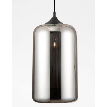 Nova Luce Savaz - hanglamp - Ø 17,5 x 120 cm - zwart en chroom