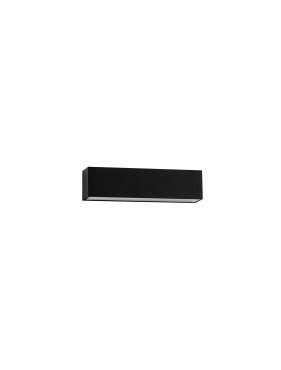 Nova Luce Allure - buiten wandverlichting - 22 x 5,5 x 5,3 cm - 8W LED incl. - IP65 - zandzwart