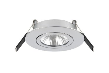 Integral LED Lux Ultra Slim - inbouwspot - Ø 83 mm, Ø 65 mm inbouwmaat - 6,5W dimbare LED incl. - chroom
