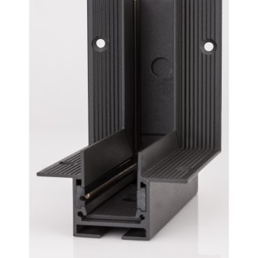 Nova Luce V-Connector - hoekverbinder voor verzonken magnetisch profiel voor gipsplaat plafonds- 10,5 x 6,5 x 3,9 cm - zandzwart