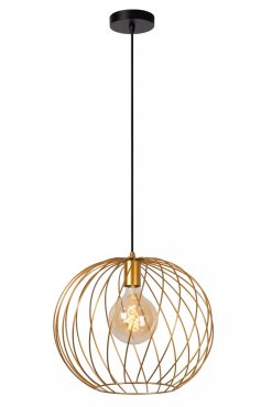 Lucide Danza - hanglamp - Ø 25 x 150 cm - goud