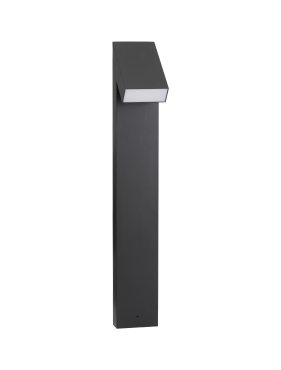 Nova Luce Brigitta - tuinpaal - 12 x 80 x 15,5 cm - 6W LED incl. - IP65 - zandzwart