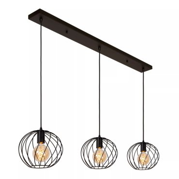 Lucide Danza - hanglamp - 130 x 25 x 150 cm - zwart