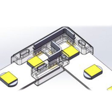 Lichtkoning - 90 graden hoekconnector - 1,18 x 0,52 cm - voor enkelkleurige 10mm SMD LED strip
