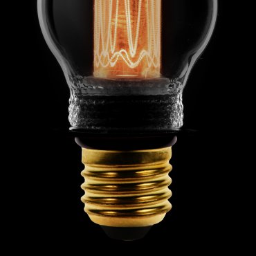 ETH LED Filament Ball - E27 - 2,3W dimbaar - 2000K – gerookt titanium