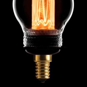 ETH LED Filament Ball - E14 - 2,3W dimbaar - 2000K - transparant