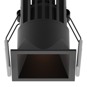 Nova Luce Bree - inbouwspot - 56 x 56 mm, 50 x 50 mm inbouwmaat - 7W LED incl. - IP32 - zwart