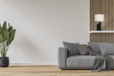 Searchlight Perth - tafellamp - Ø 38 x 65 cm - mat zwart en wit