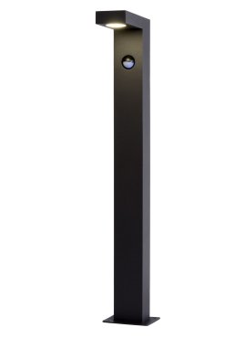 Lucide Texas - tuinpaal met bewegingsdetector - 6 x 15 x 60 cm - 6W LED incl. - IP54 - antraciet
