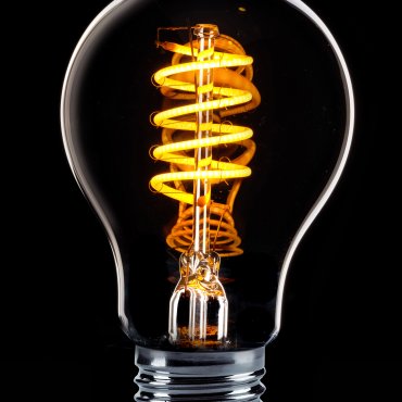ETH Sensor LED Standard A60 Spiral - E27 - 4W - transparant