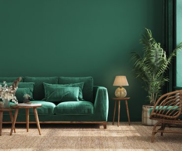 Searchlight Zenith - tafellamp - Ø 40 x 54 cm - groen en beige