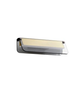 Nova Luce Apnea - wandlamp - 30 x 8,5 x 11 cm - 7W LED incl. - zandzwart, goud en grijs