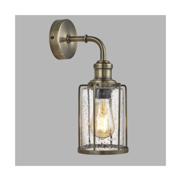 Searchlight Pipes - wandverlichting - 12 x 32,5 cm - antiek messing